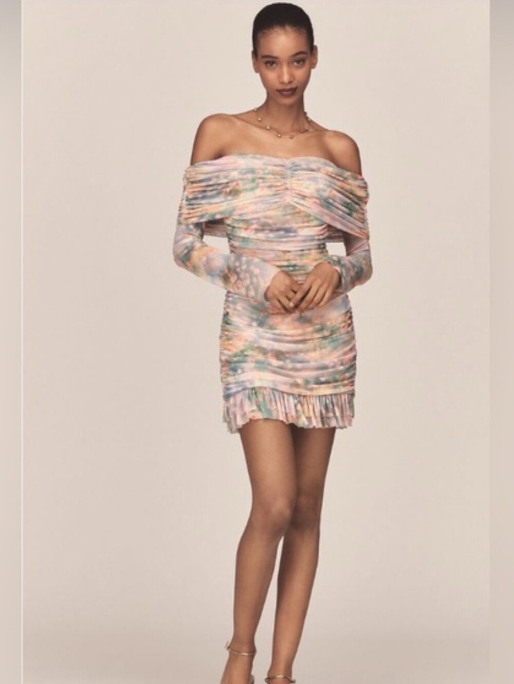 AFRM Fay Off-shoulder Mini dress, NWT - Picture 3 of 3